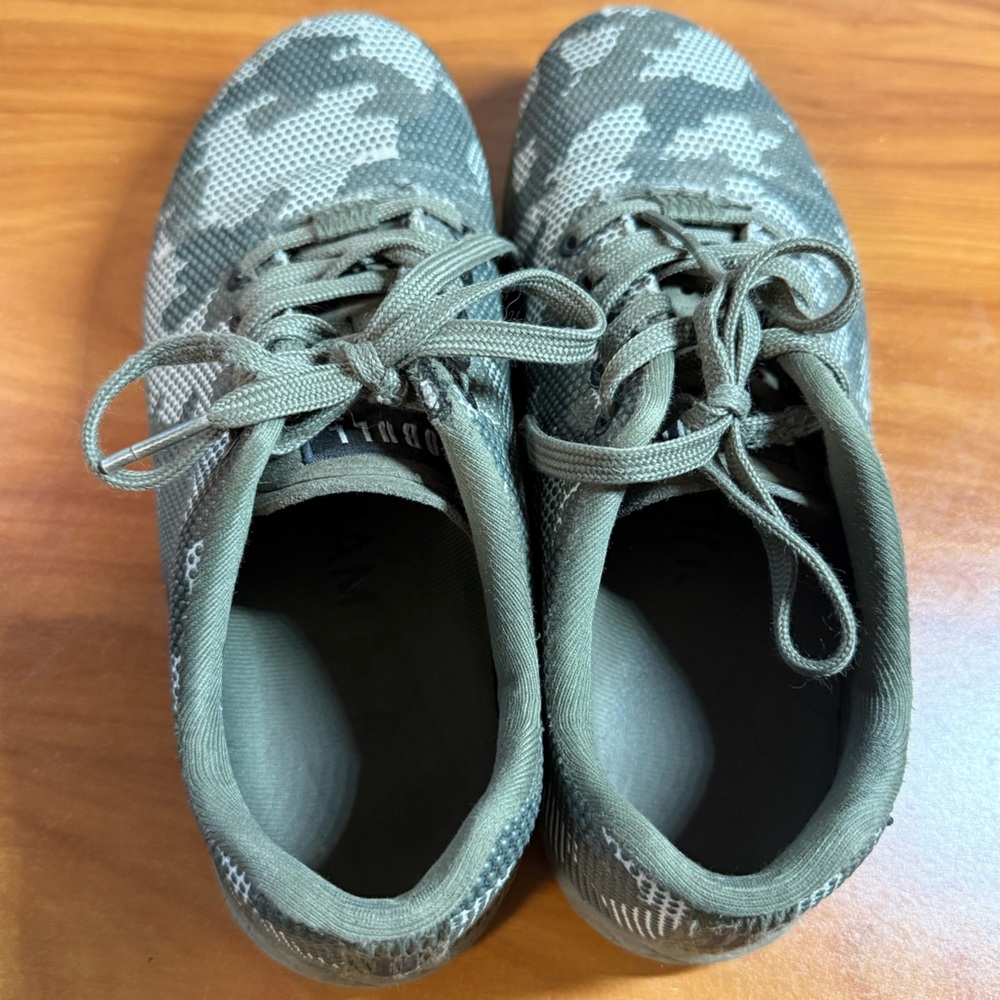 NOBULL Women's Outwork Shoe Sneaker Weight Lifting Workout Superfabric Camo Flat - Picture 7 of 9